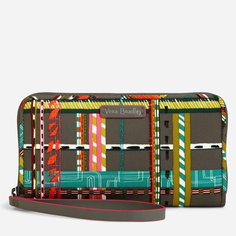Vera Bradley Midtown RFID Wristlet City Plaid NWT